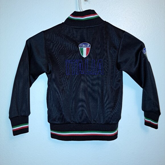 Italia,Italy Full-Zip Youth Embroidered Big Logo Soccer Warmup Track Jacket - Picture 3 of 7